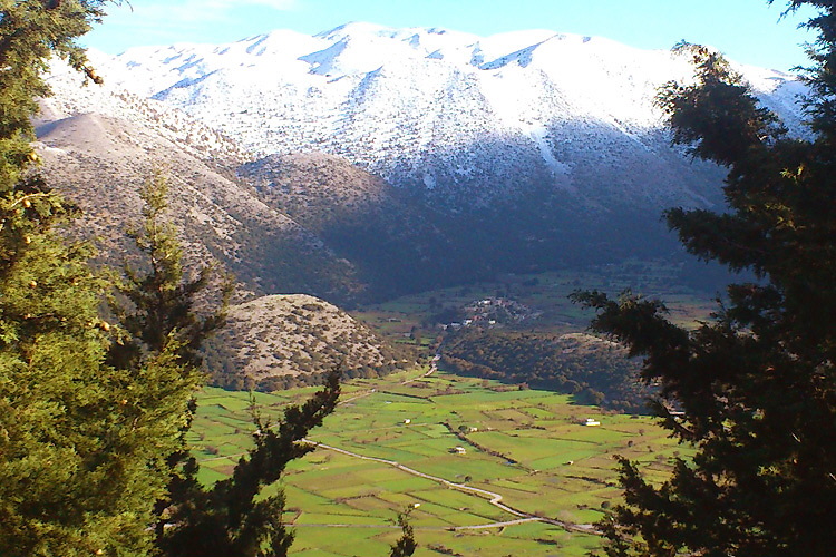 View of Goni village